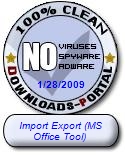 Import Export (MS Office Tool) 100% Clean Certified by Downloads-Portal