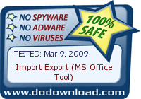 Import Export (MS Office Tool) is safe to download