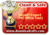 Import Export (MS Office Tool) 1.0.0.0 Clean and Safe award