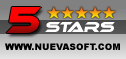 Listed and Awarded 5 Stars by nuevasoft.com